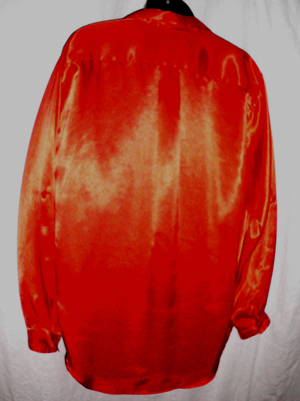 Vintage Partners by Mervyn’s Western Blouse Size 12 Red Polyester Long Sleeves