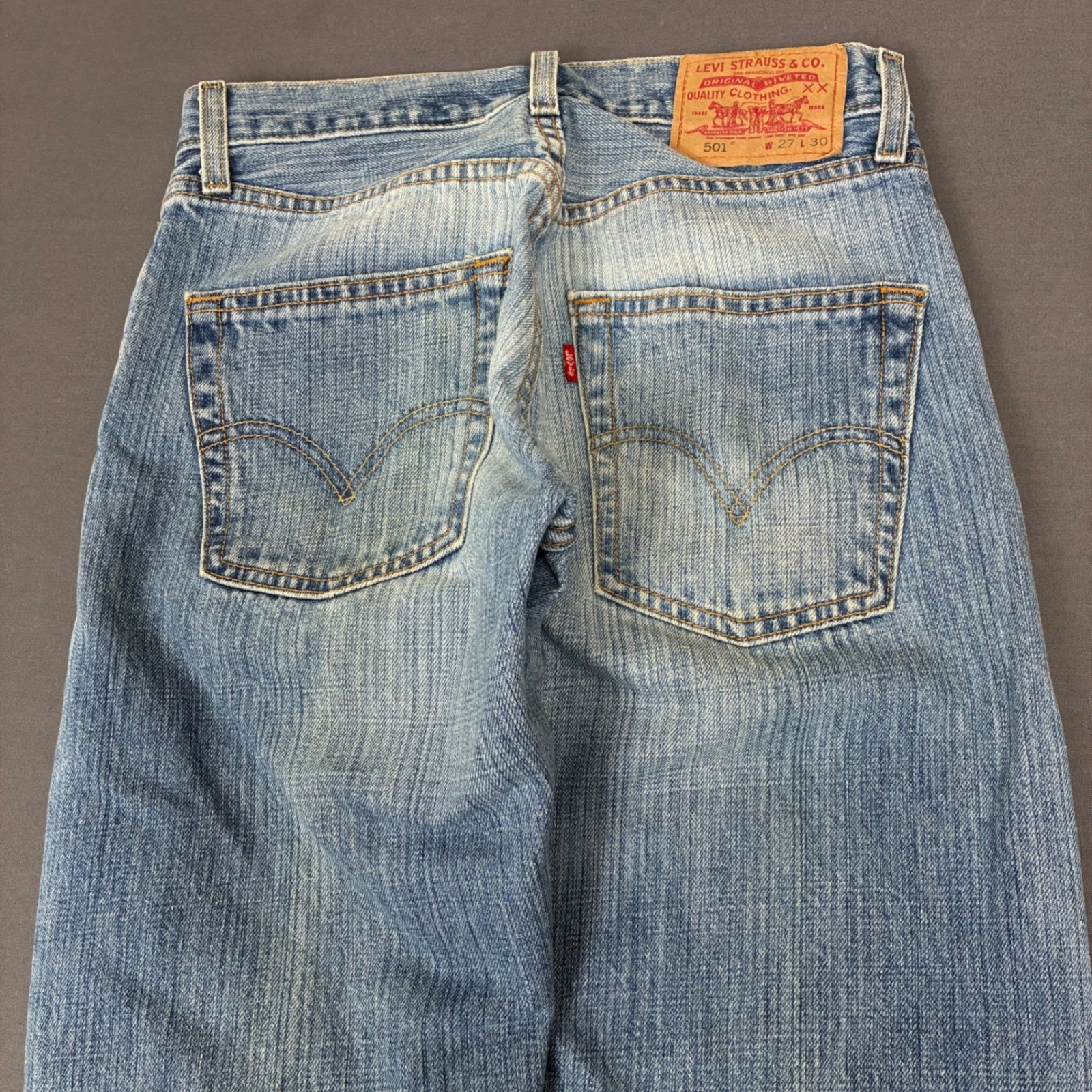 Vintage Levi’s 501 Light Wash Denim Jeans Women’s Size 27×29 2002