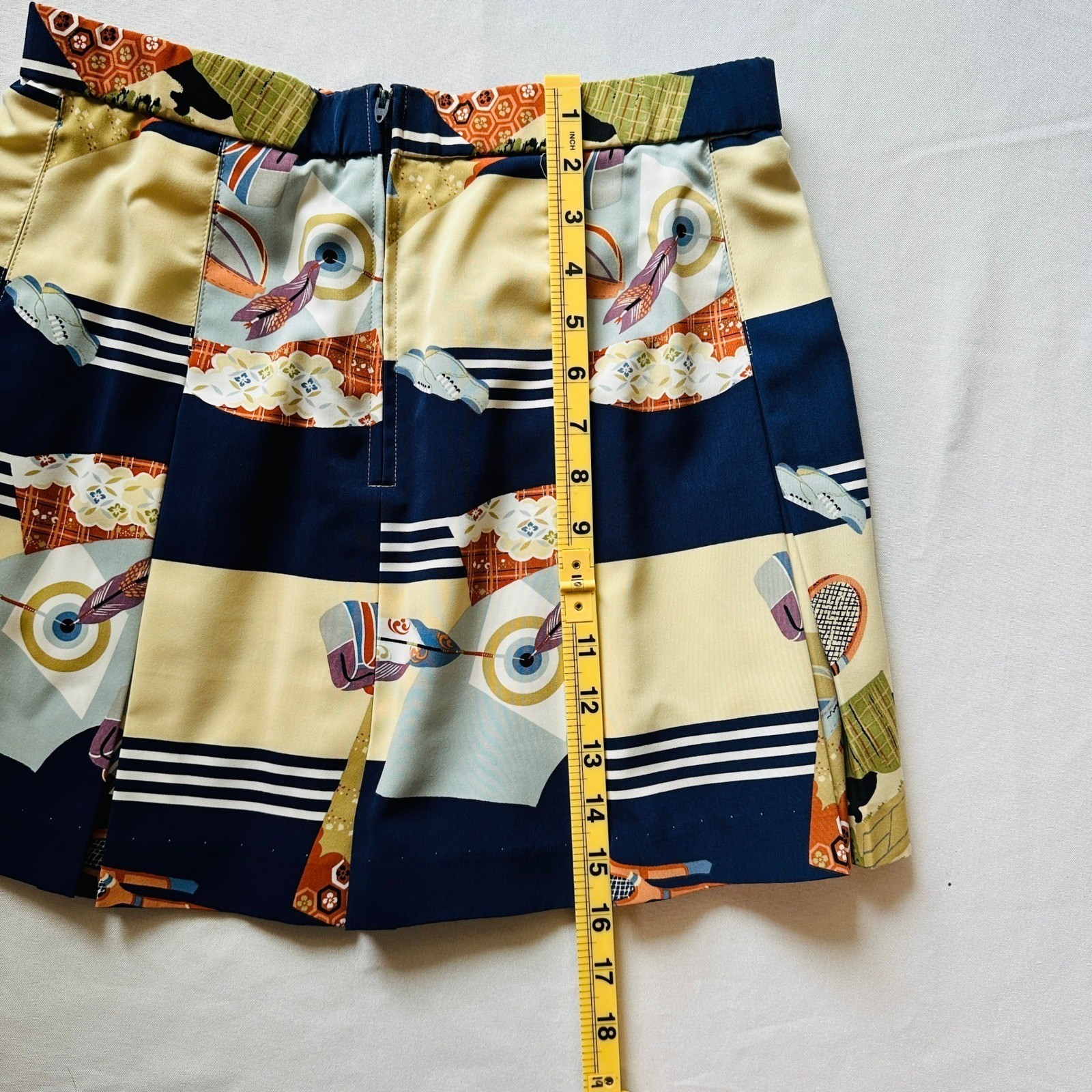 Vintage Marcia Tennis Novelty Print Pleated Mini Skirt 12 Pickleball Resortwear