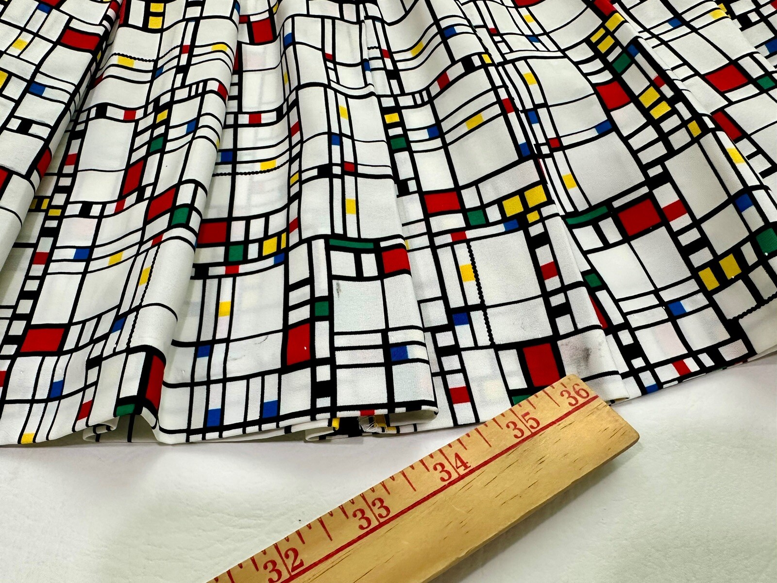 Vintage TAIL Tennis Jacket & Pleated Mini Skirt Set 90s Geometric Size M/12 USA