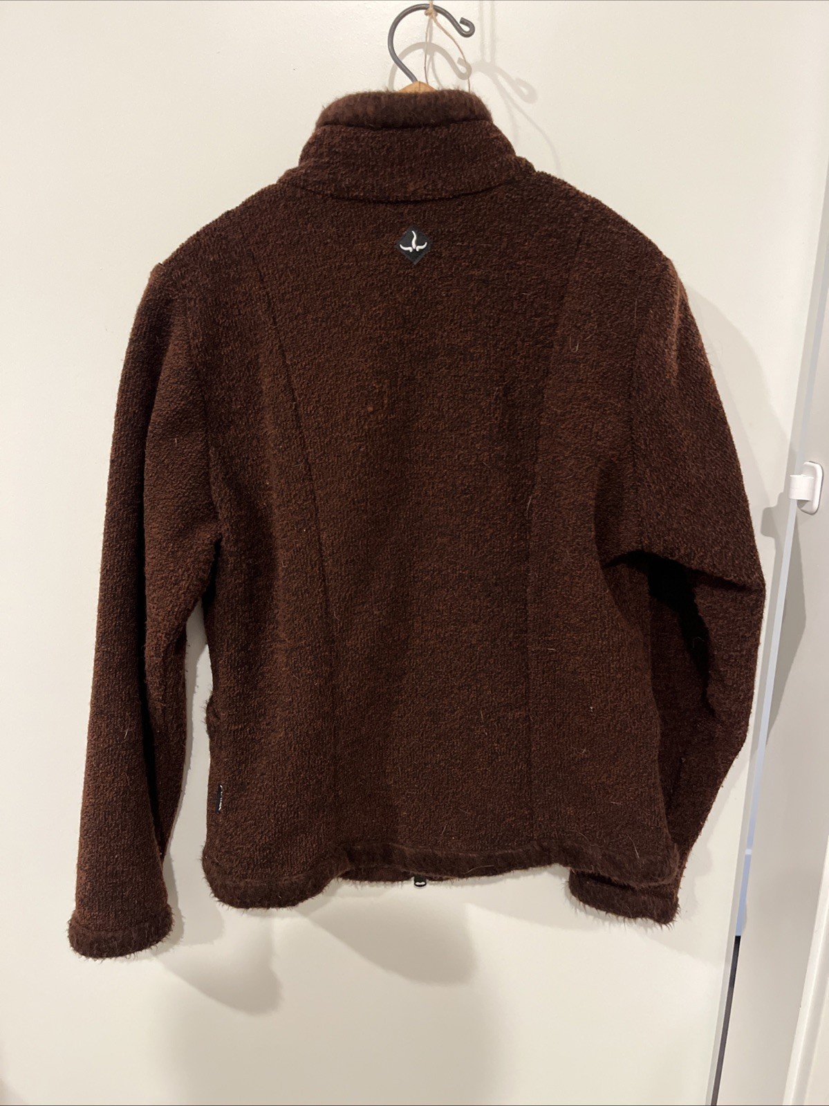 Prana Women’s Sherpa Fleece Jacket Maroon Full Zip S Vintage Made in USA