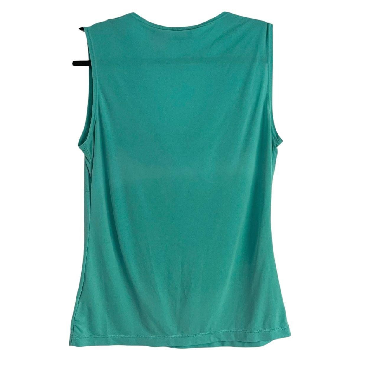 East5th Teal V-Neck Tank Top: Y2K, 2000s