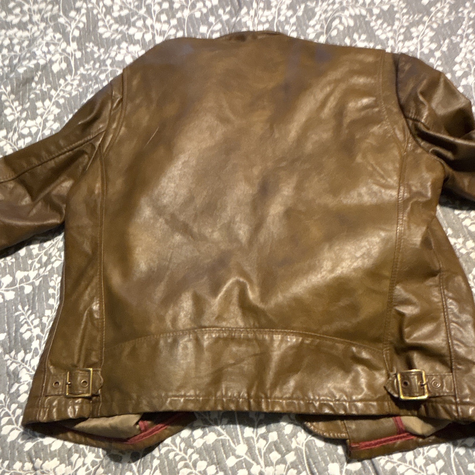 Vintage 70’s, SCHOTT cafe racer, leather motorcycle jacket, Talon size 14 women