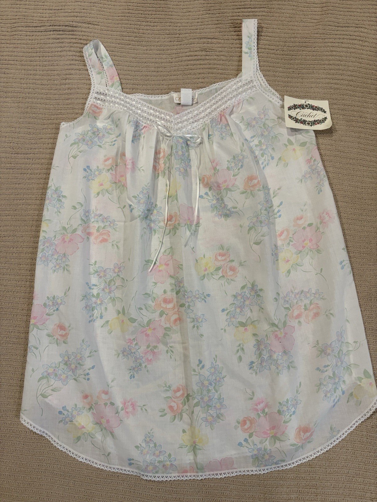 Vintage Sears Cotton And Polyester Blend Lightweight Night Gown Sz M NWT