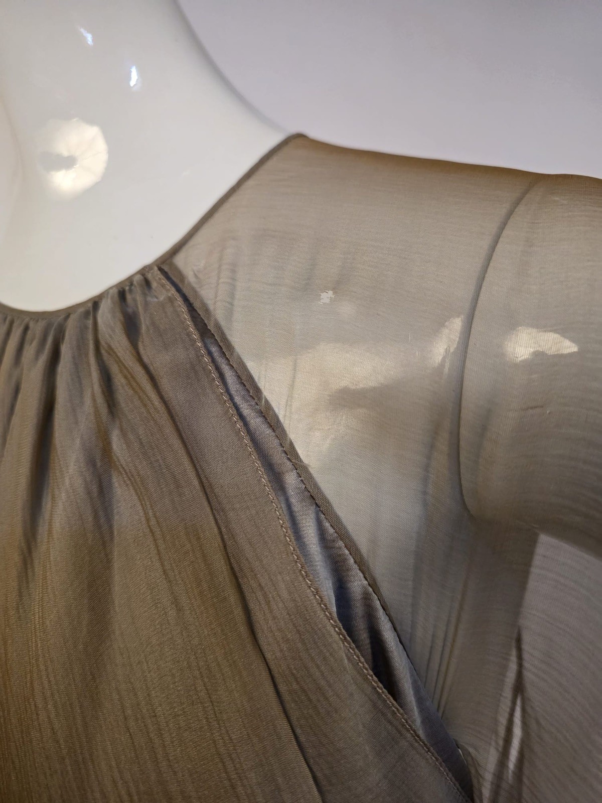 VINTAGE 1970’S DESIGNER OSCAR DE LA RENTA SILK CHIFFON EVENING GOWN DRESS 