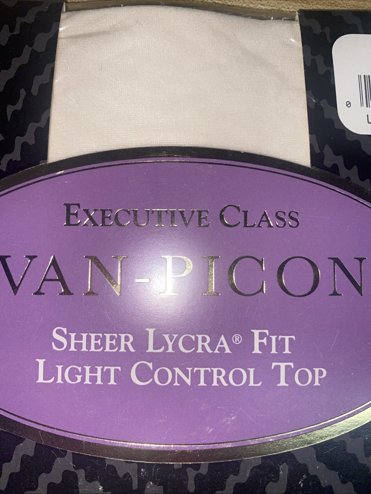 Vtg New Evan Picone Executive Class Pantyhose Sheer Lycra Light Control Top NOS
