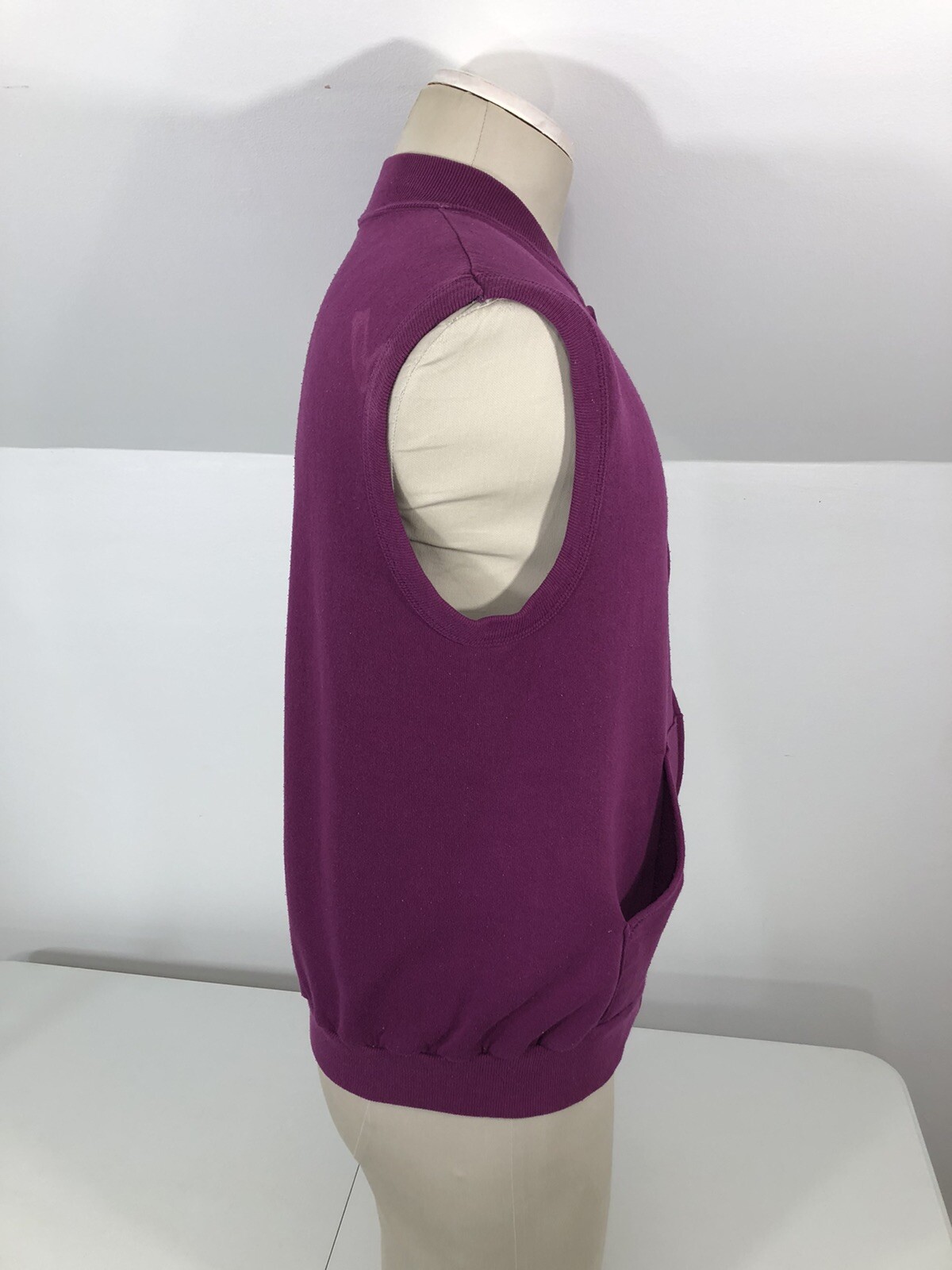 Vintage NIKE Adult S/M Full Zip Sweatshirt Vest Shirt Top Active Retro 70s 80s