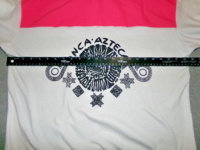 True Vintage 80’s Fluorescent Tribal Ladies Shirt Inca Azteca Alley Cat 2 Brand