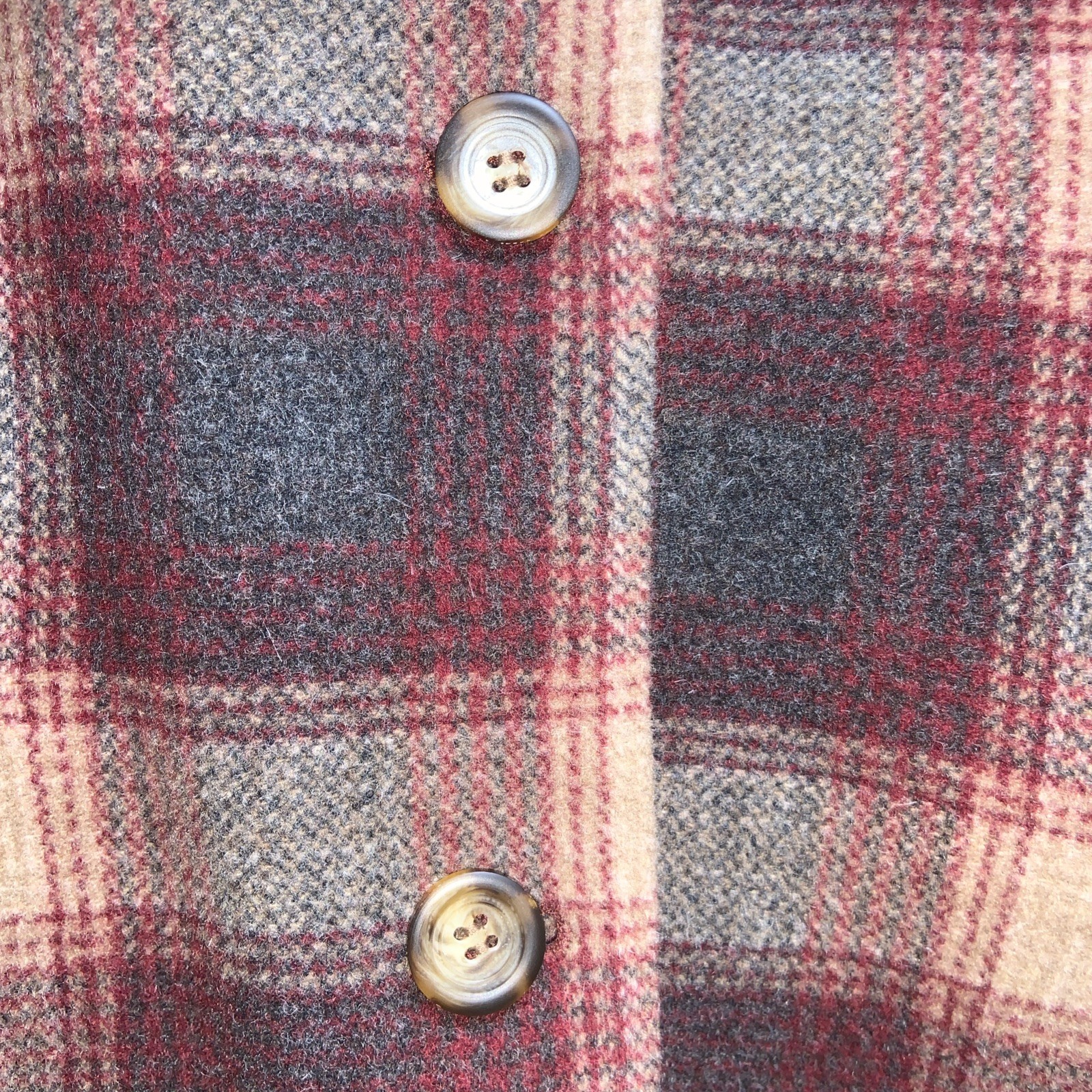 VTG L.L. Bean Women’s Plaid Wool Cashmere Blend Button Up Blazer Jacket – Sz 16p