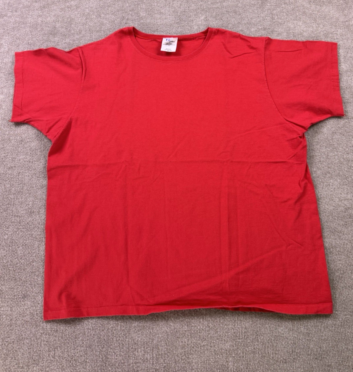 Vintage 90s Blank Red Single Stitch Womens Size 1X Short Sleeve T Shirt U.S.A.
