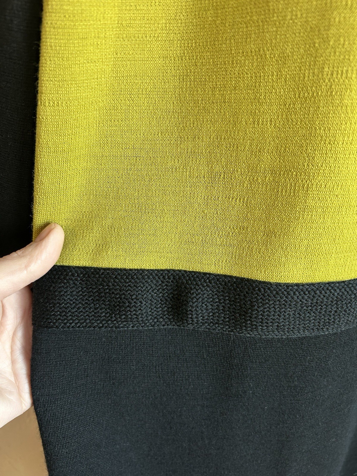 Vintage 1970s Guy Laroche Paris Mod Colorblock Wool Shift Dress FR 40 10 US