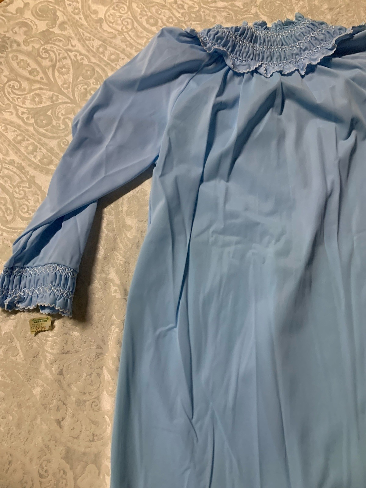 VTG Loungewear By Gossard Robe Maxi Dress Nightgown Gown Blue sz P/XS Women