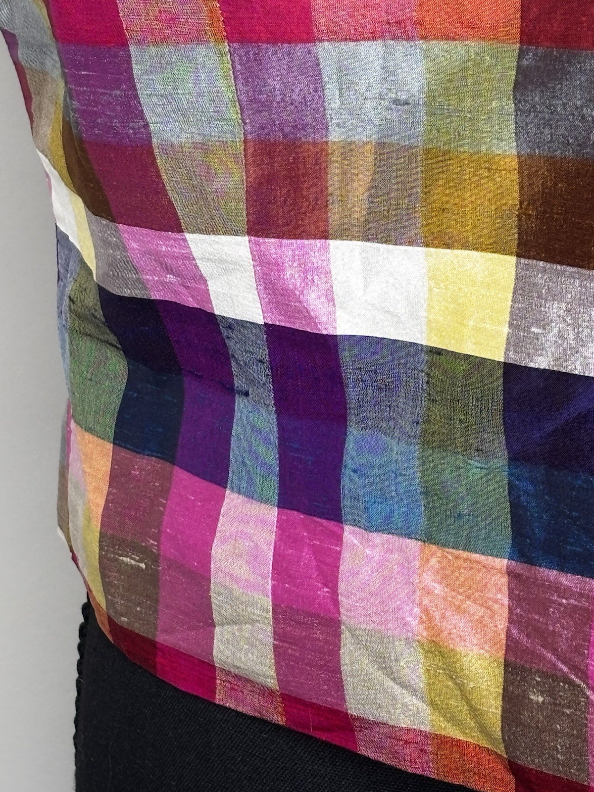 Vintage Limited America Women’s Plaid Silk Button Up Vest Size Large