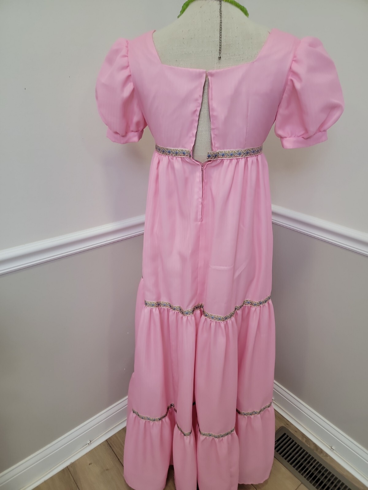 Vintage 70s Unbranded Handmade?Boho Festival Long Maxi Prairie Dress