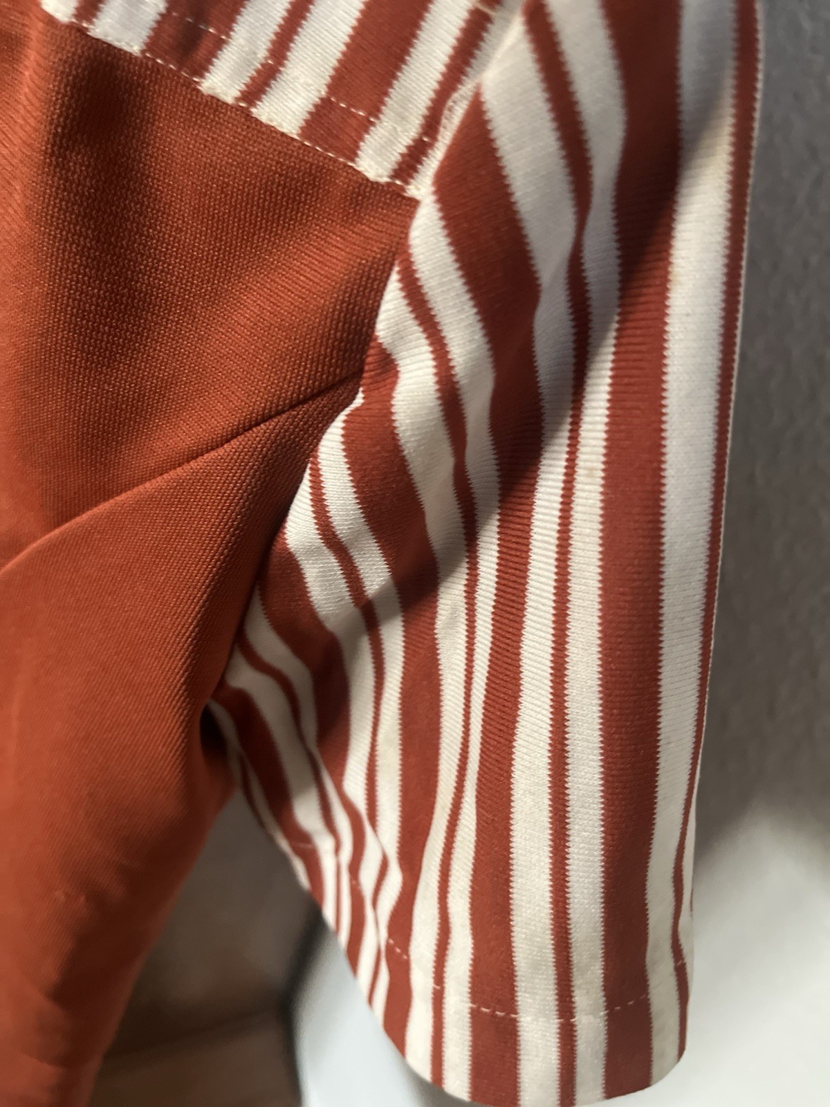 Vintage 70’s McDonald’s Uniform Dress Orange Restaurant Slacks Cap USED AS FOUND