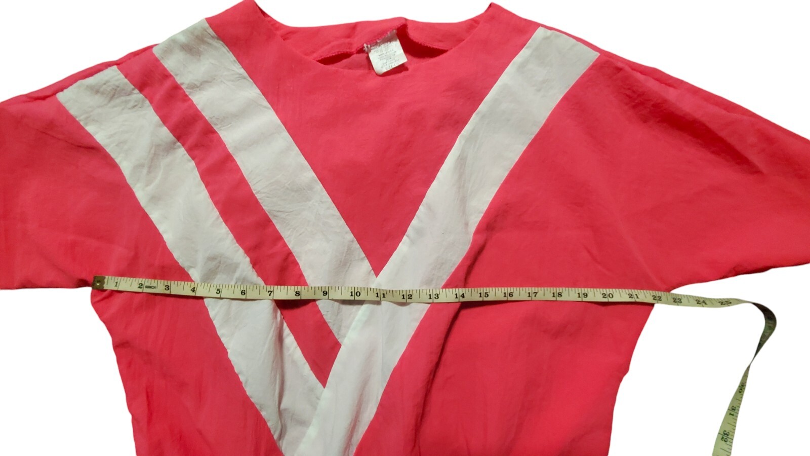 Vtg Picket And Post Shirt Pink Blouse Large Windbreaker Material Geo Color Block
