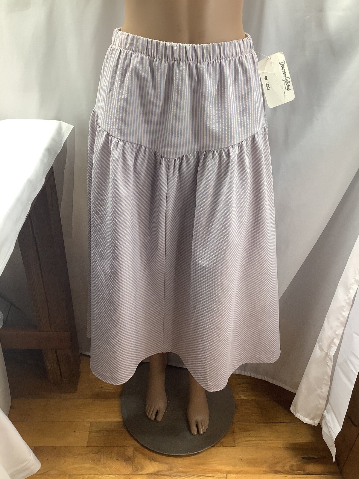 Donovan Galvani Dallas Skirt Womens 12 Pink Blue Vintage MFC230803/SkP1
