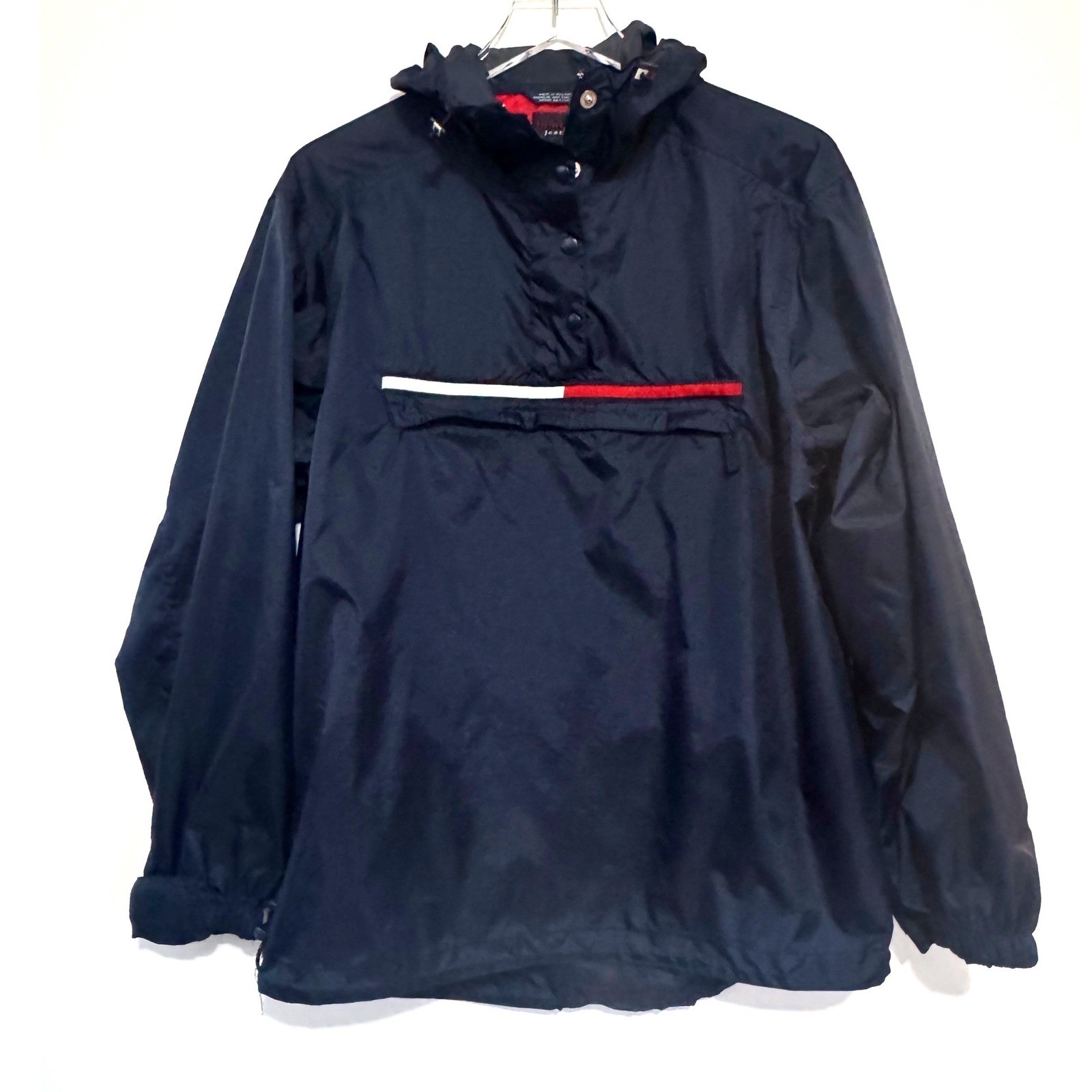 Vintage Tommy Hilfiger Tommy Jeans Navy Blue Pullover Anorak Windbreaker Jacket
