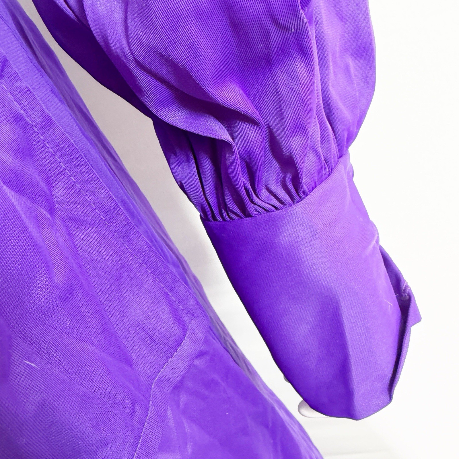 Vintage Le Voy’s Purple Shirt Maxi Dress Size M Casual Modest Classic Collared