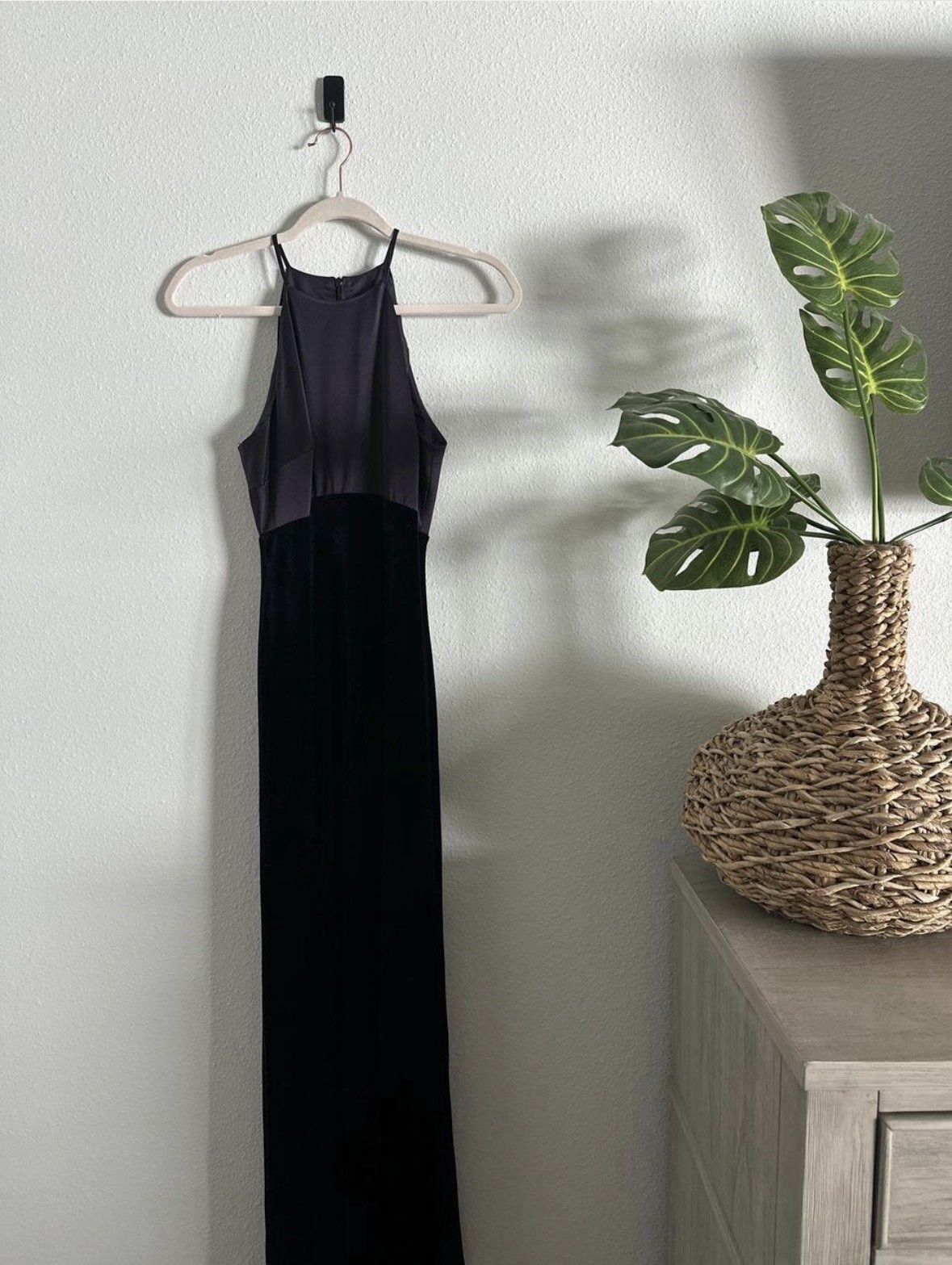 VTG 1995 Shelli Segal Velvet And Silk Evening Gown Plum/Purple Size 6 Union
