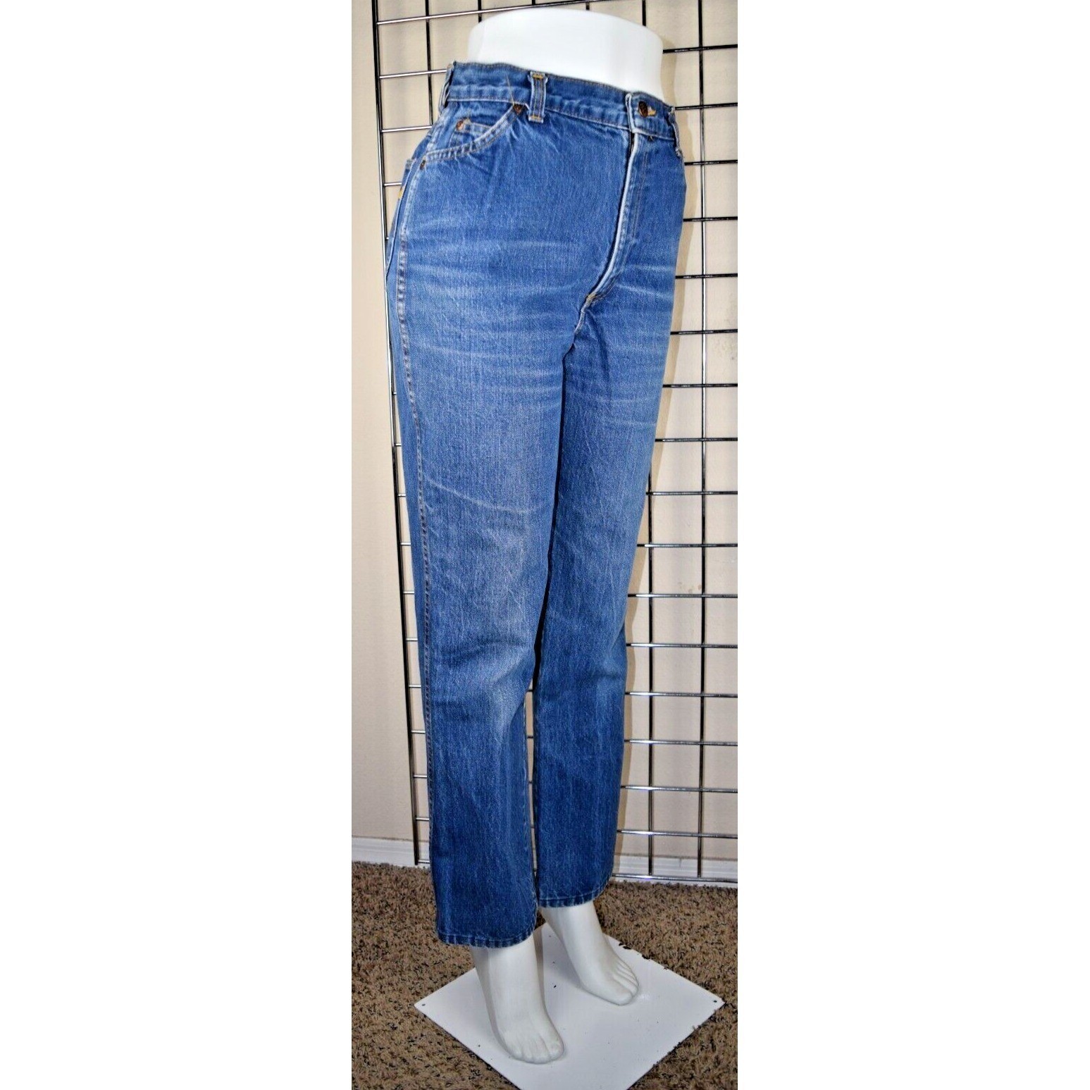 Vintage Chic by HIS Jeans 32 x 28 70s Classic Blue High Waist Boot Cut Made USA