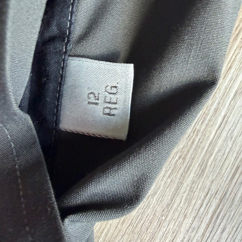 Vintage Double Breasted Trench Coat Grey Size 12 Regular Long Belted
