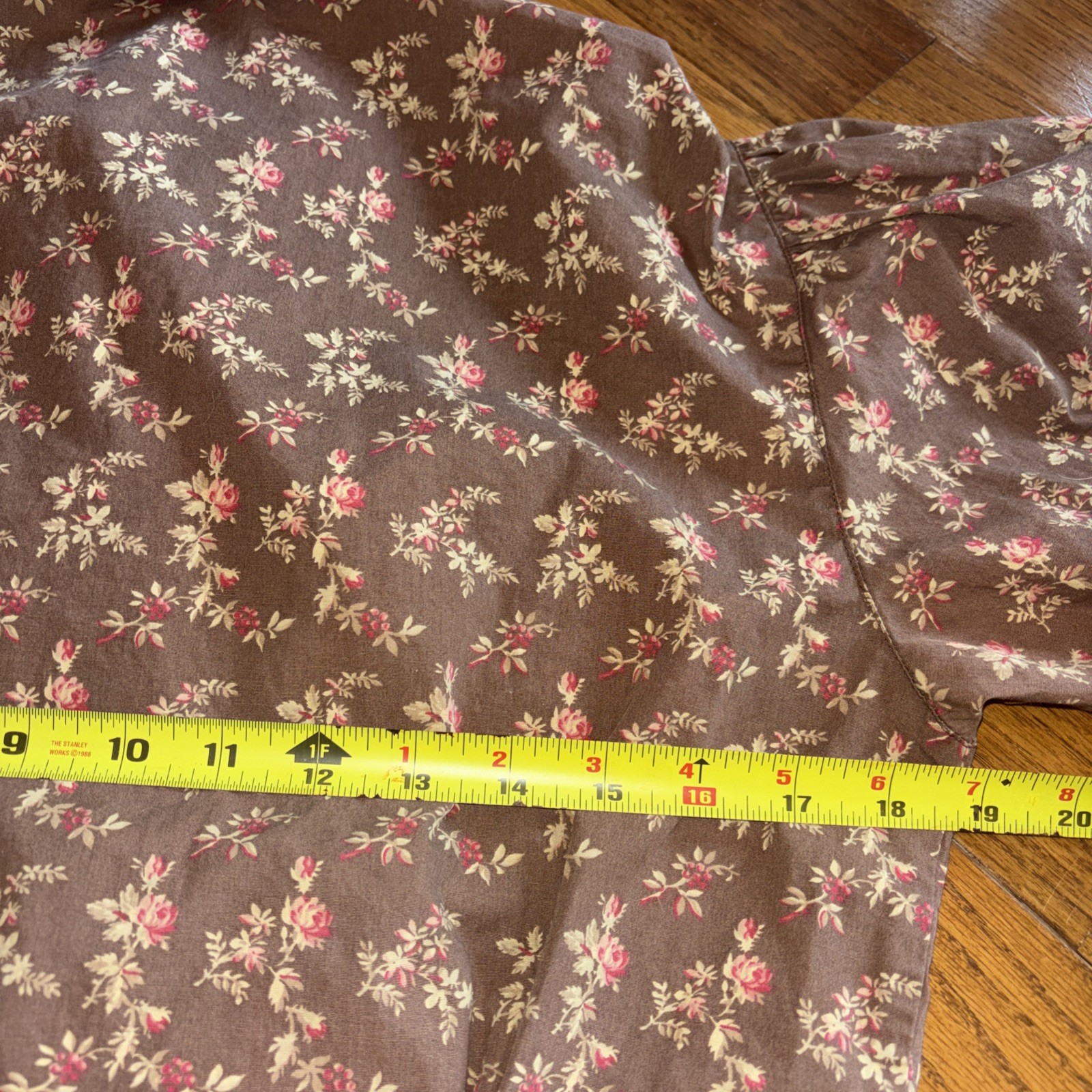 120 Vintage 80s Ralph Lauren Country Floral Puff Sleeve Blouse Top 8 EUC