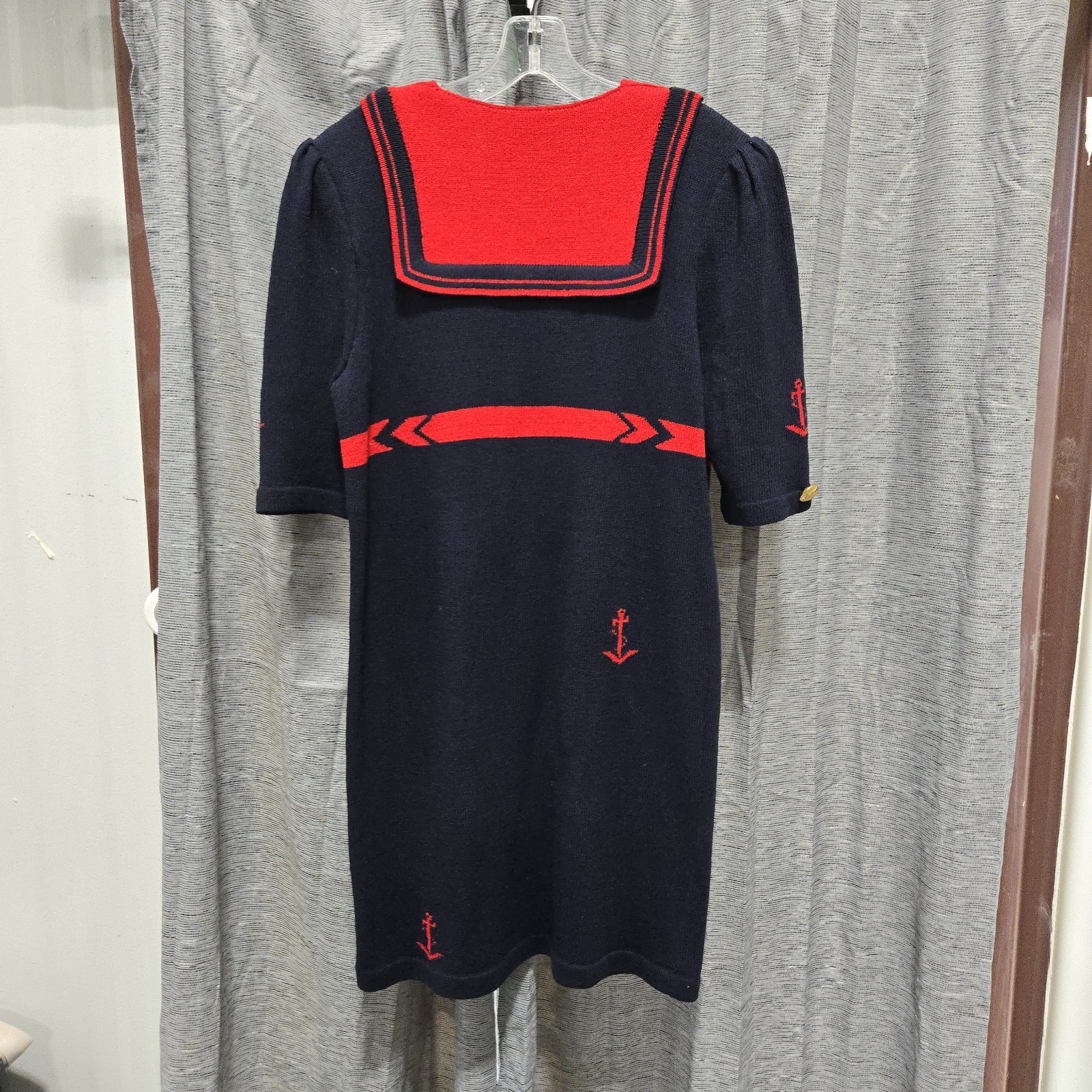 VTG Adolfo Neiman Marcus | Blue & Red Sailor/Nautical Themed Dress