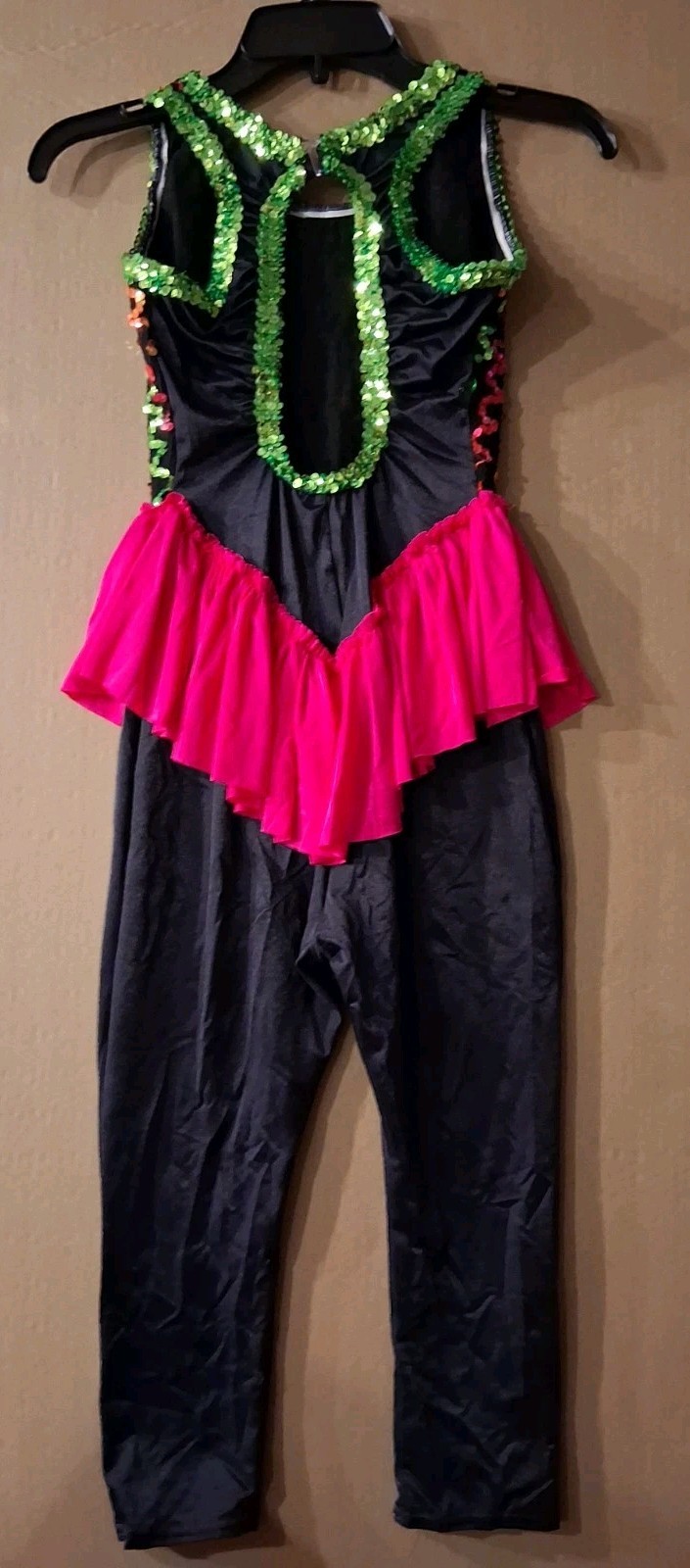 Vintage Curtain Call Costumes 80s 90s Neon Sequin Bodysuit 2 Piece Cosplay Lot 2
