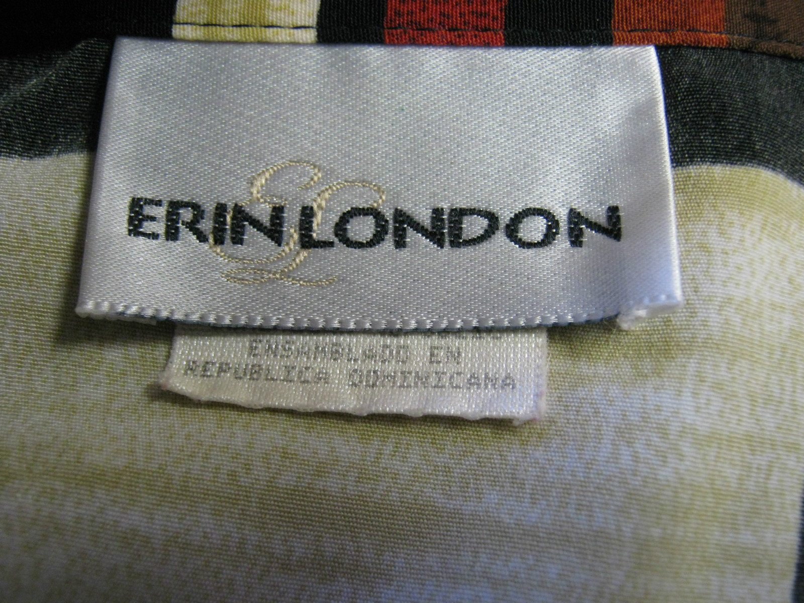 VTG 90’s Erin London Tunic Shirt Size Medium Oversized Color Block