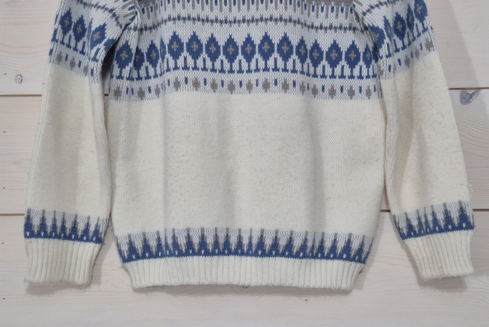Vintage JERSILD Button Front Cardigan Sweater Nordic Fair Isle, Women’s Size 36