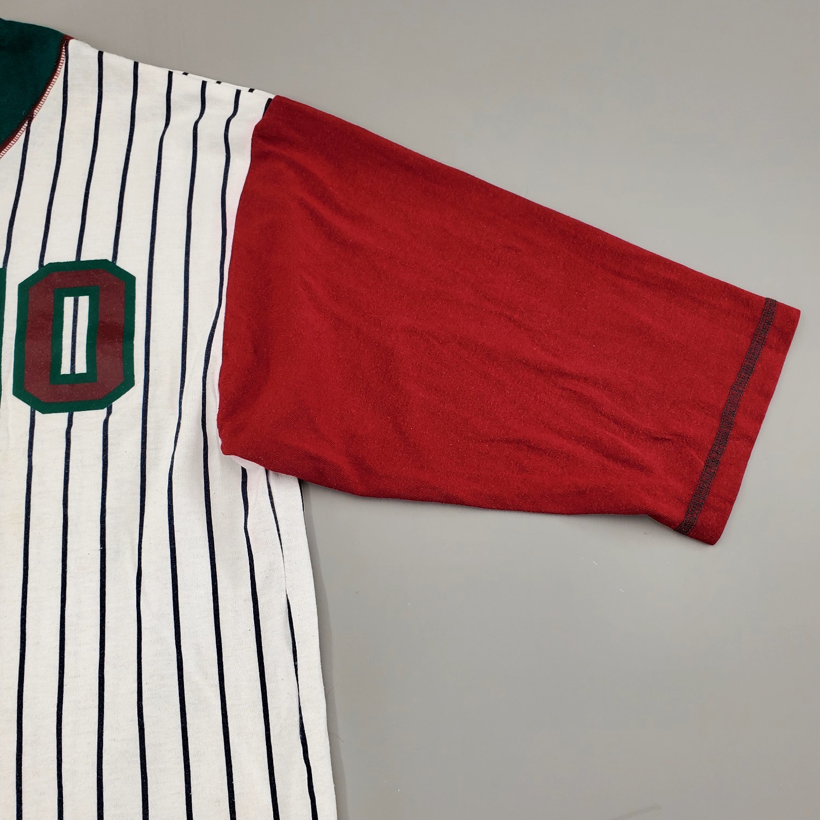 VTG 80s 90s JONI BLAIR Baseball Top Shirt V-Neck RETRO Womens Size M