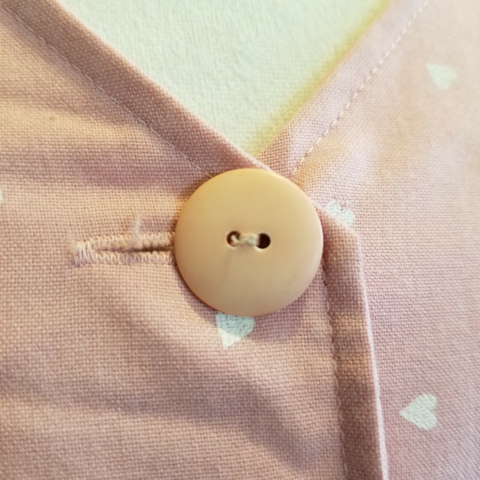 Vintage 90s Pastel Pink Heart Print Shirt Dress Belted Pockets Soft Girl Kawaii
