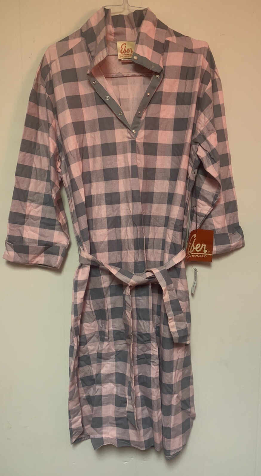 Vintage Country Shirt Dress Prairie Lounge Comfy Cottage NWT 80s 90s Dead Stock