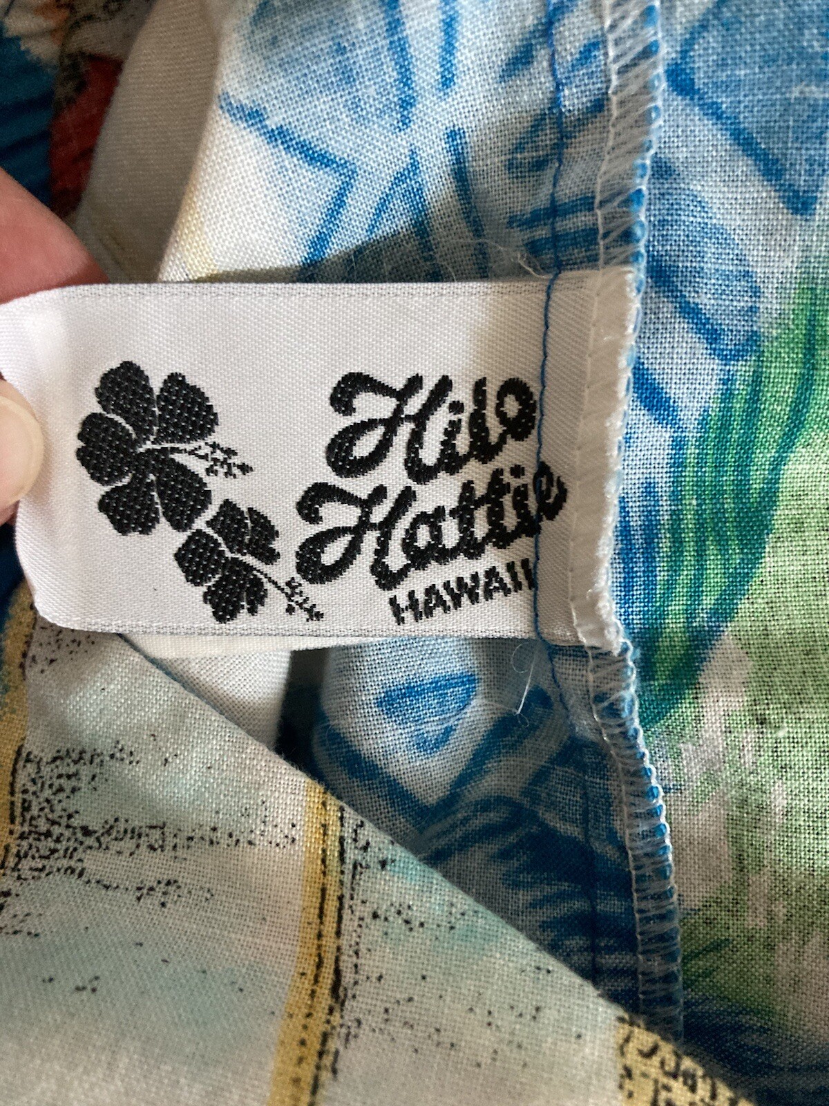 Hilo Hattie Hawaii MuMu Dress Vintage Beach Luau Native Hawaiian Print Small
