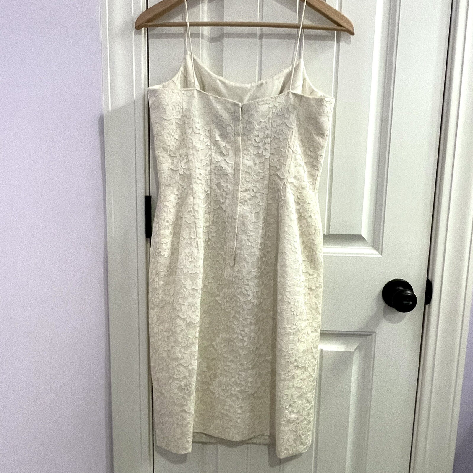 Exquisite Vintage 50’s Lilli Diamond of California White French Lace Dress