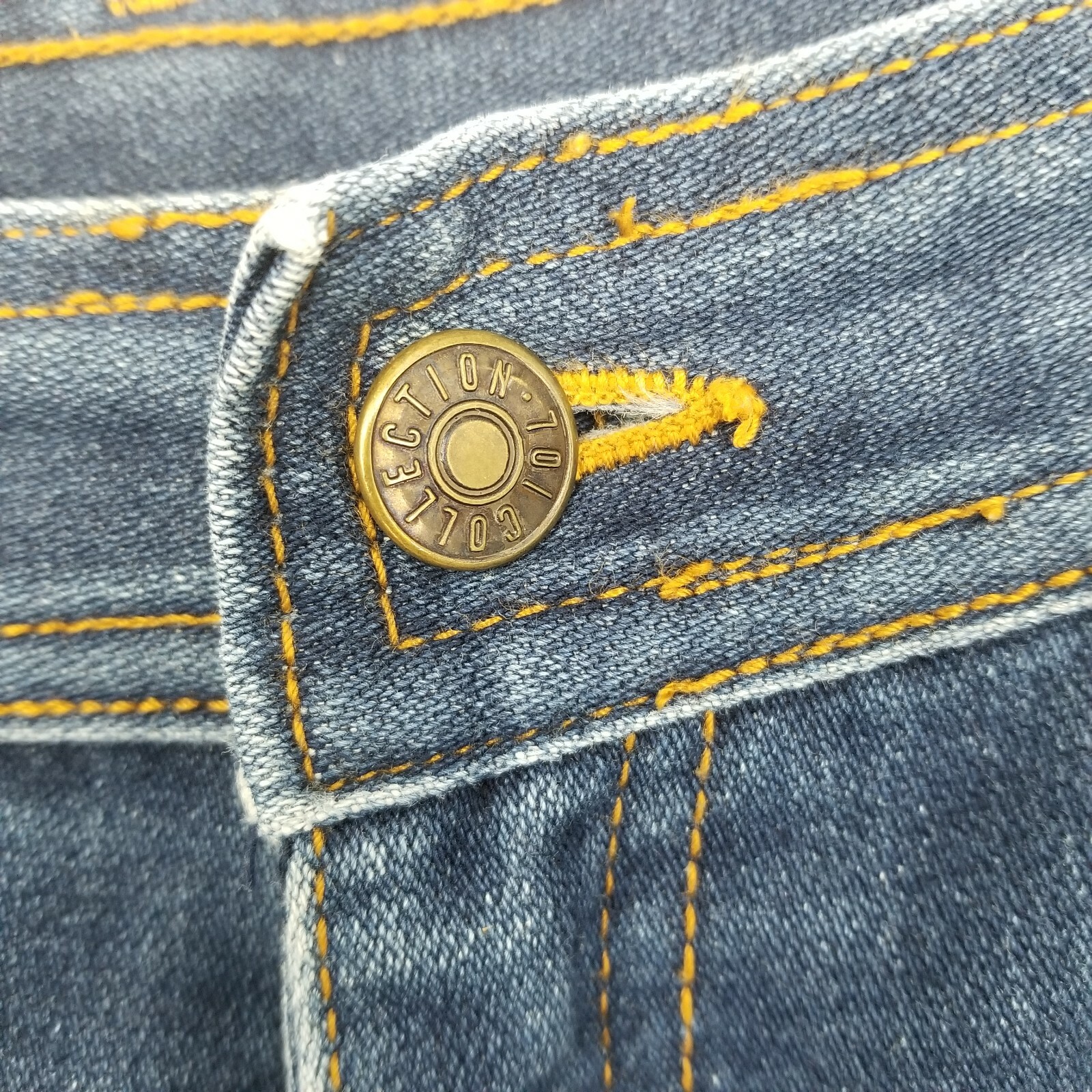 Vintage 701 Collection Womens Blue Dark Wash High Rise Denim Jeans Size 12