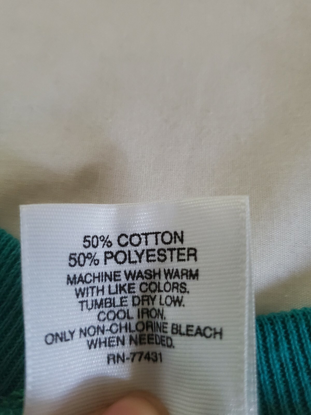Vintage J.E. Morgan plain Teal blue green M cotton crew neck sweatshirt