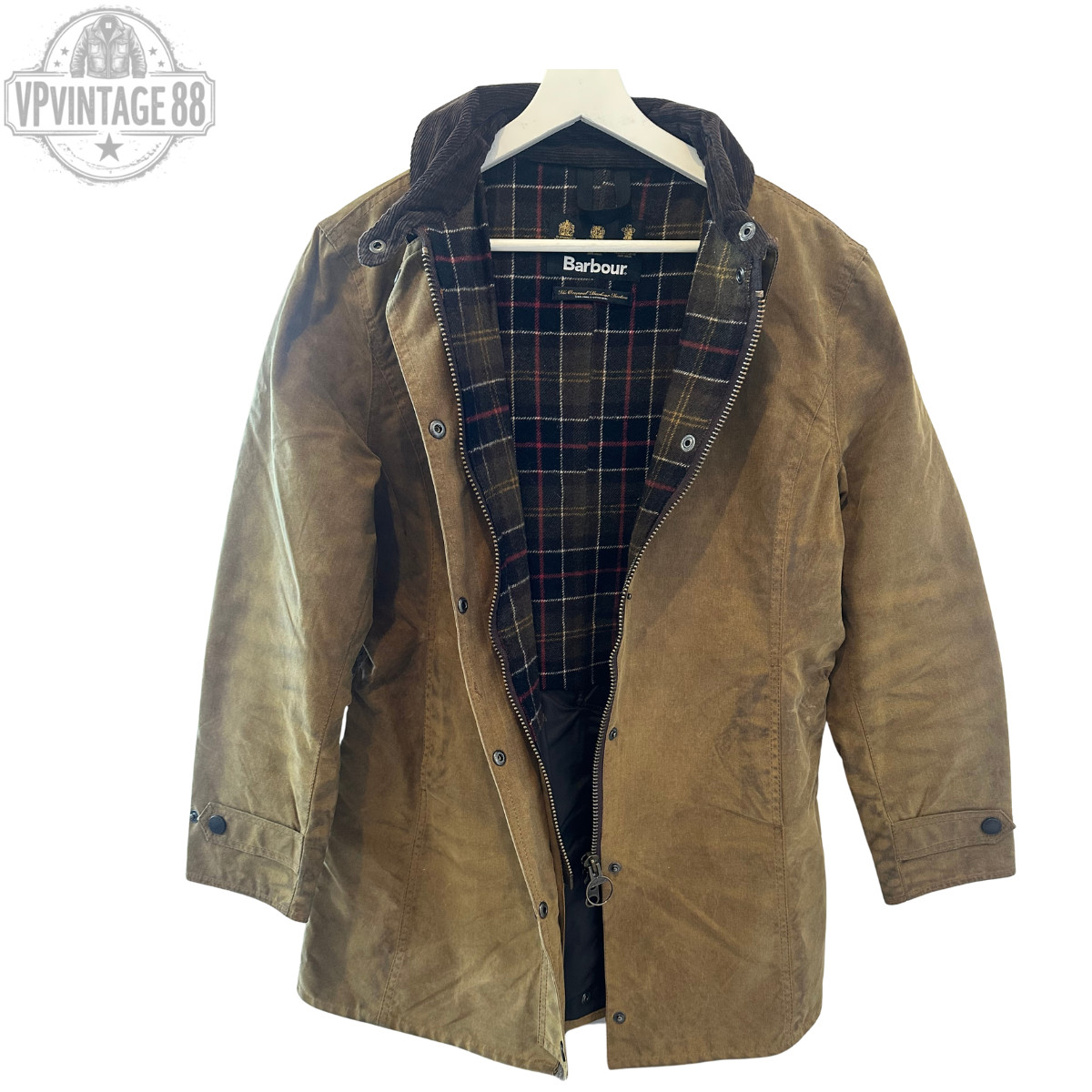 Vintage Barbour L65 New Market Waxed Jacket Original Heritage Made in England