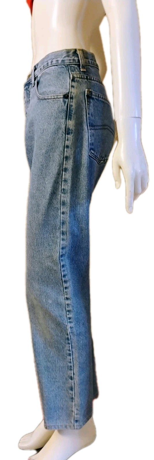 VTG 90’s „Armani Jeans” Blue High Rise Tapered Leg Eagle Logo Designer Jeans 30