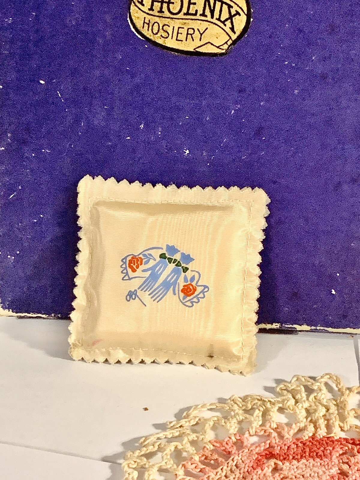 VIntage Phoenix Seams Nylon Hosiery Stockings Box Only + Extras!
