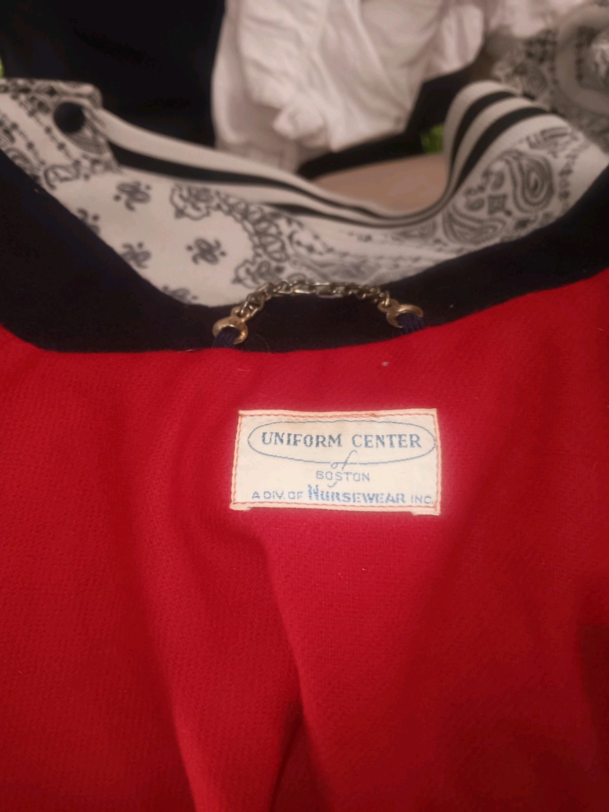 Vintage Wool Nurse Cape By Uniform Center Of Boston/Nursewear