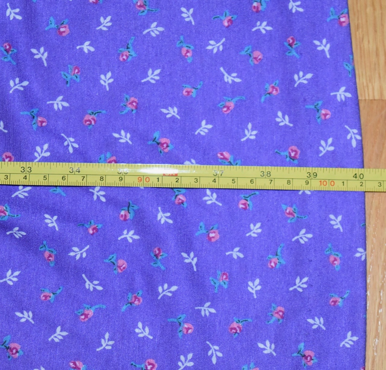 VTG NOS Womens Dress Purple Floral Union Label USA Sears See Measurements 14