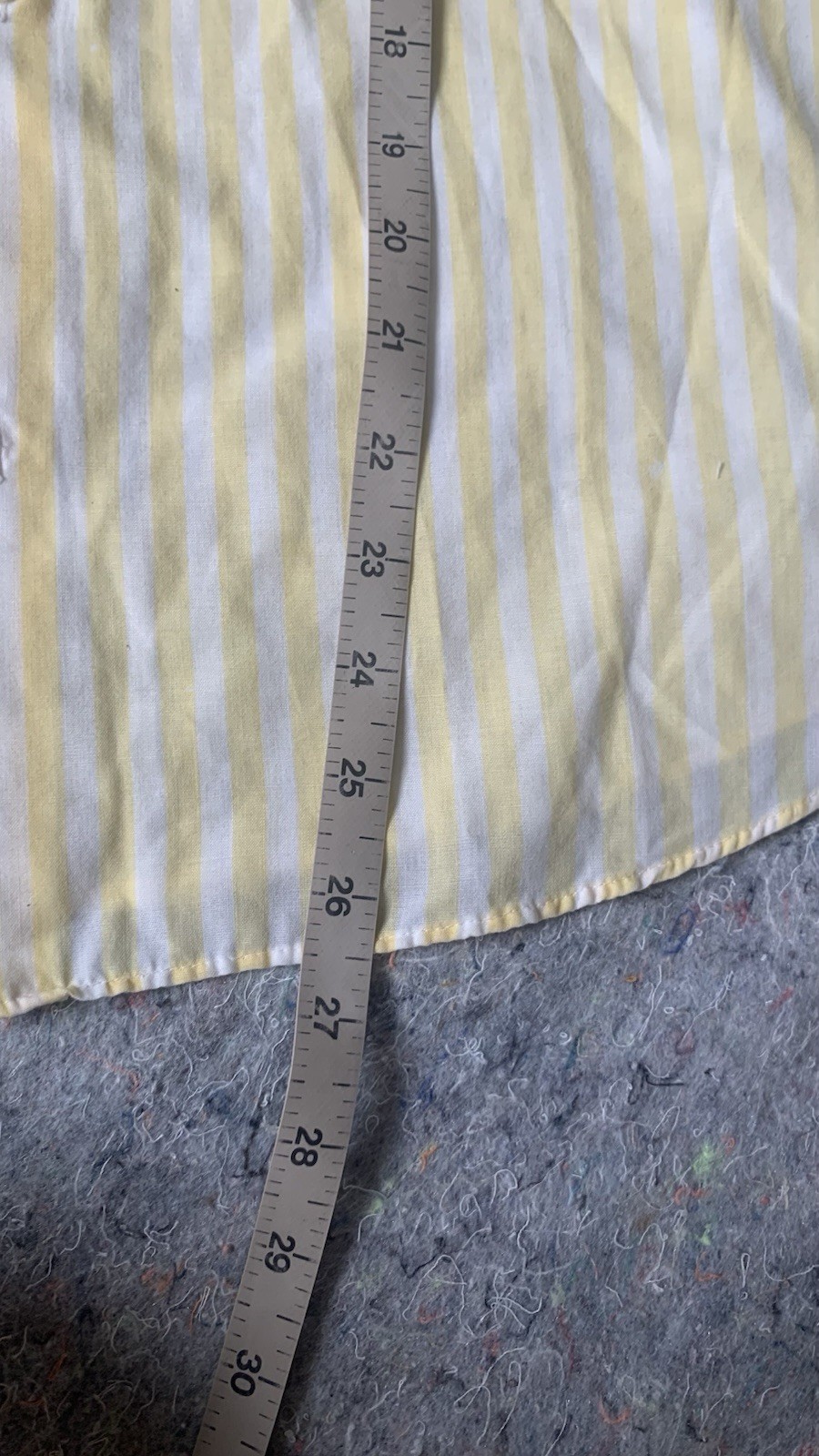 Vintage late 70s early 80s soft lightweight yellow white striped layering top