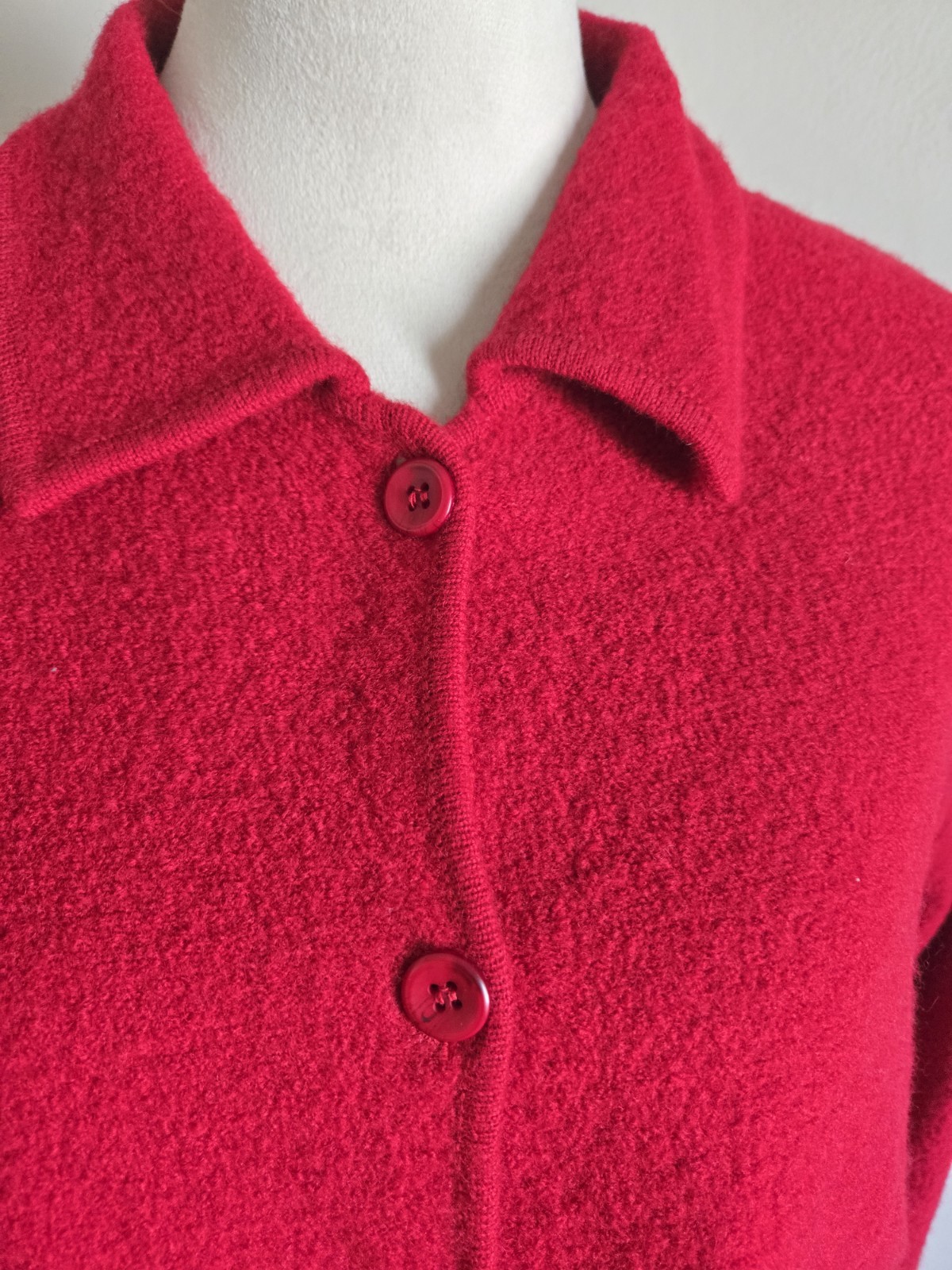 Windridge Cheryl Nash Jacket/Cardigan/red/sizeXL/Women/Marino Wool/Vintage/80s.