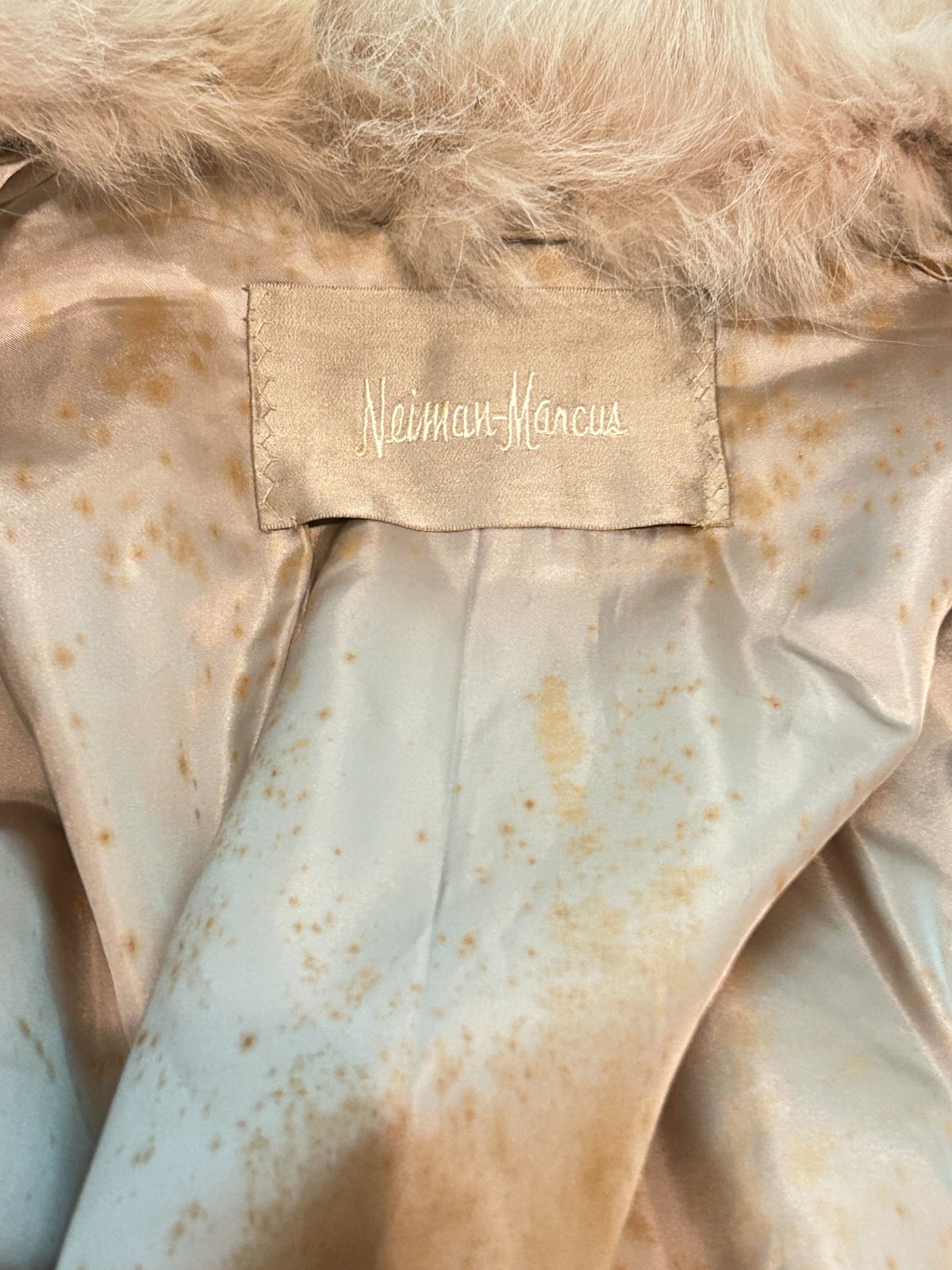 READ Vtg 70s Womens Small Medium Cream Full Length Pony Hair Fur Penny Lane