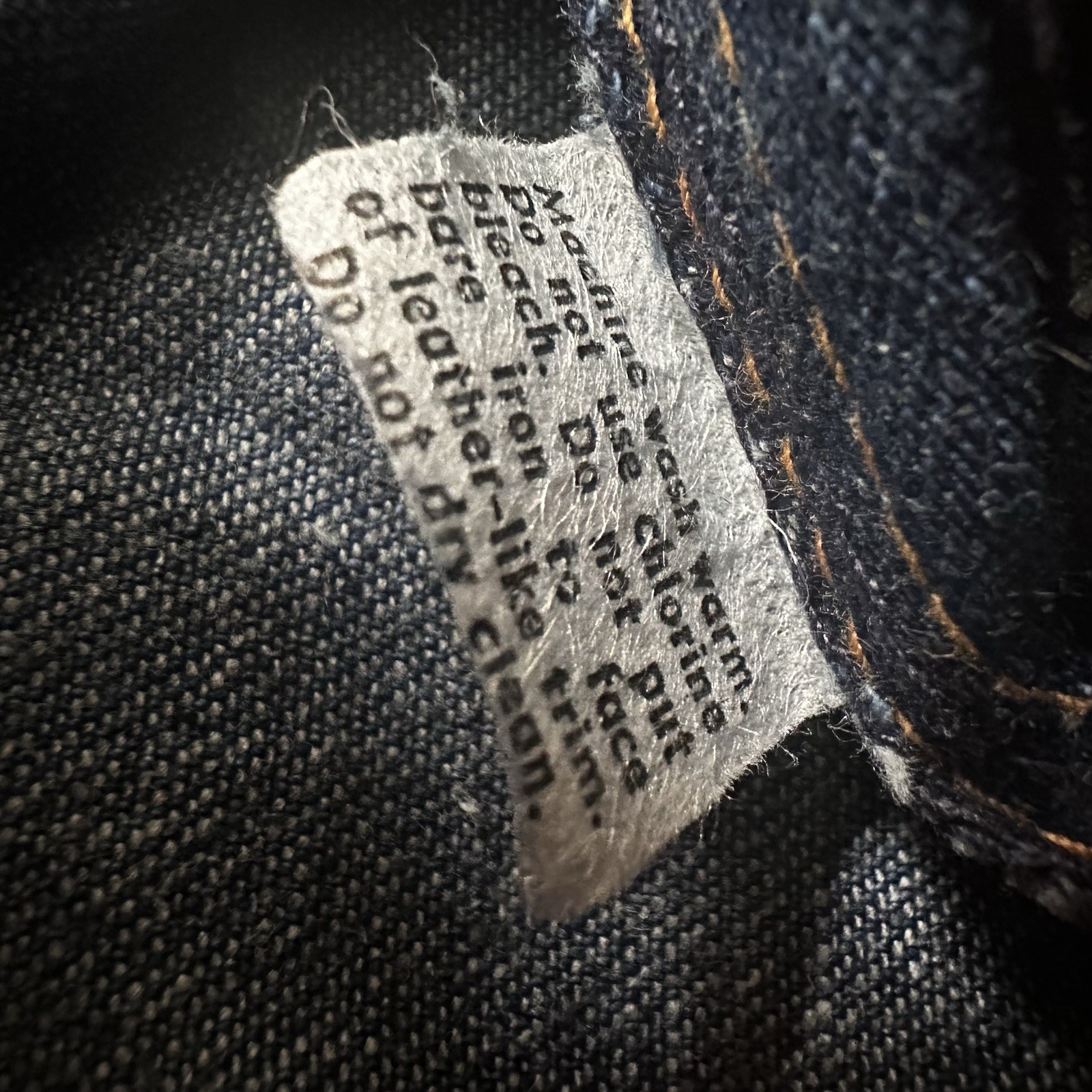 Vtg Rumble Seats by Wilkins Jean Skirt Women’s 25″ Waist Leather Accents
