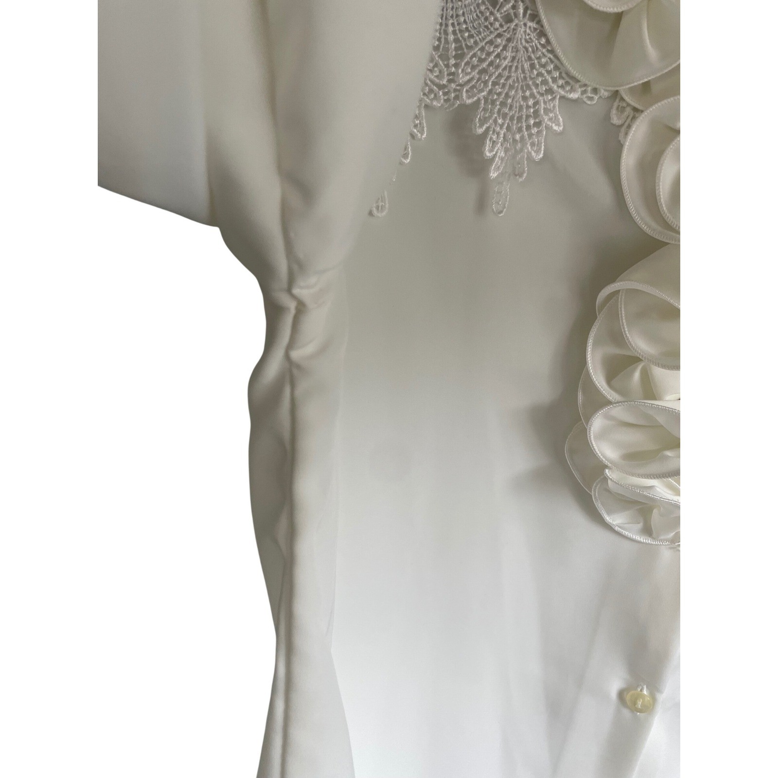 Vintage J-Fashion Romantic Cascade Ruffle Lace Blouse