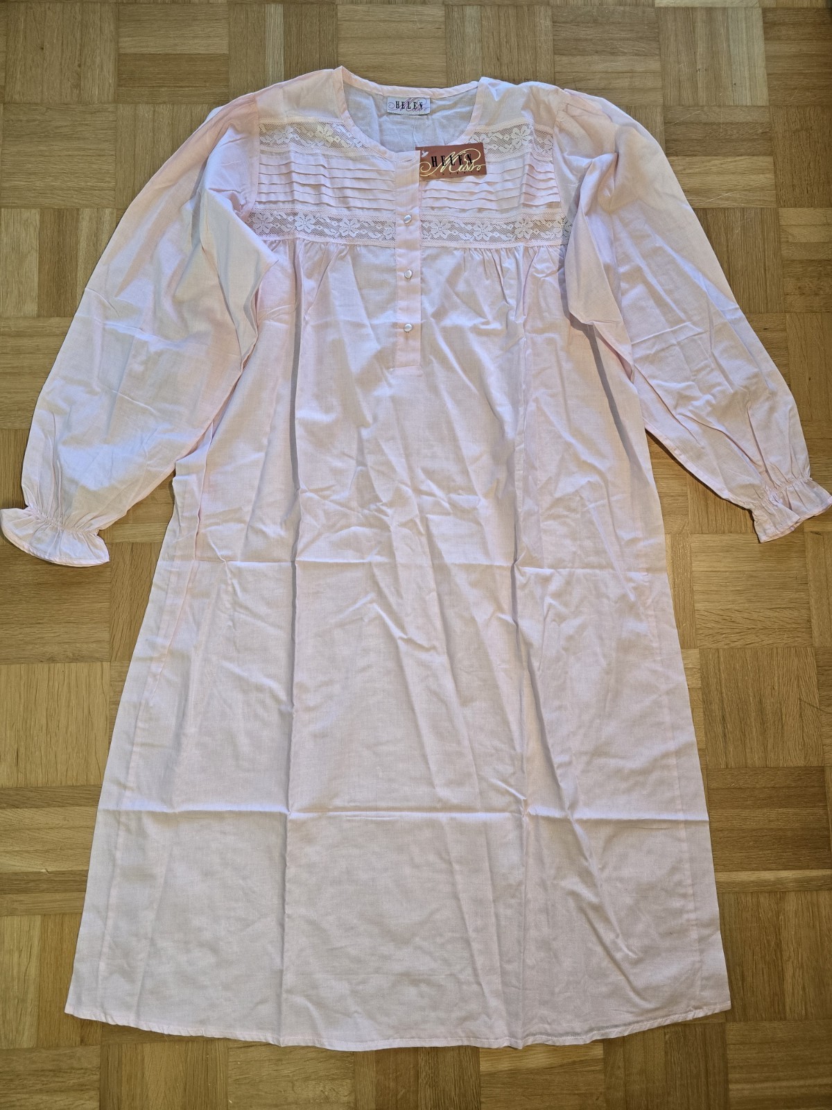 MISSO HELEN LINGERIE nightgown, nightgown, size 44-46, rose, NEW + TAGS *VINTAGE