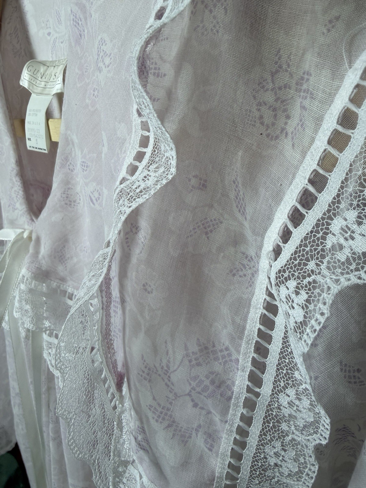 Vintage Gunne Sax by Jessica McClintock Pink Floral Nightgown | Cottagecore Sml